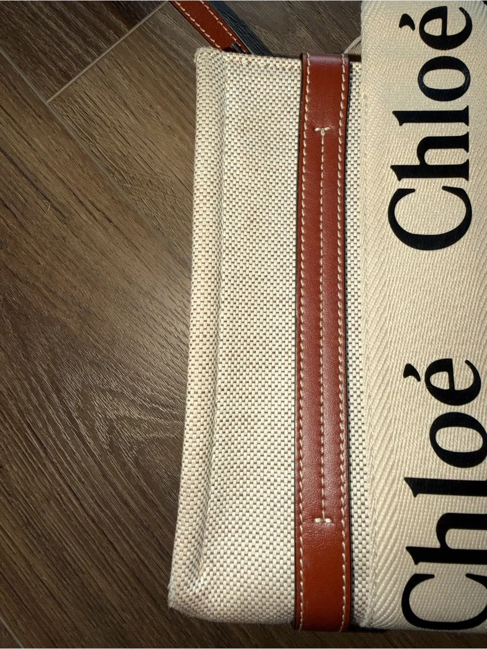 Chloe Woody Small Logo Tote